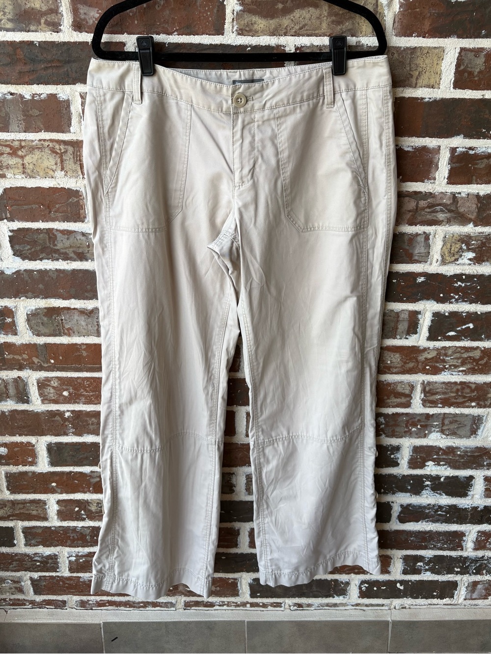 Gap Wide Leg Mid-rise Khaki Utility Trousers Size 12
